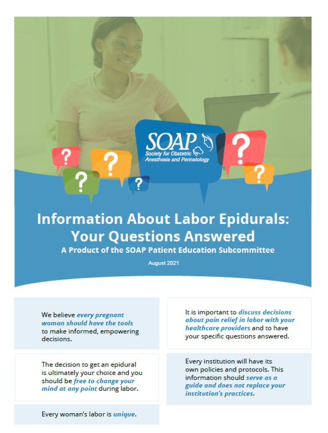 Epidural Brochure