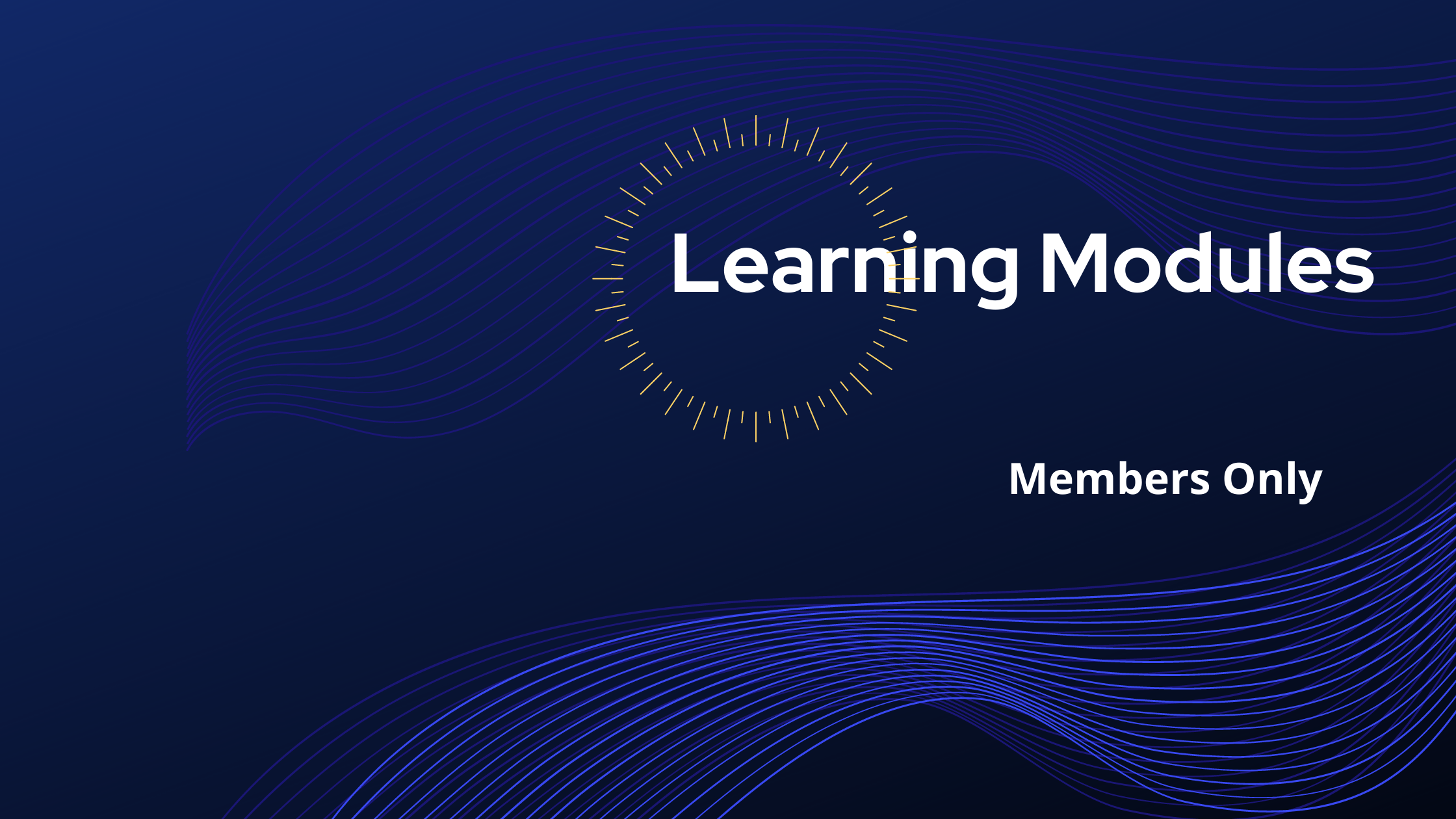 Learning Modules