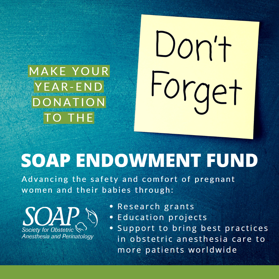 Year End Donation - SOAP Endowment Fund